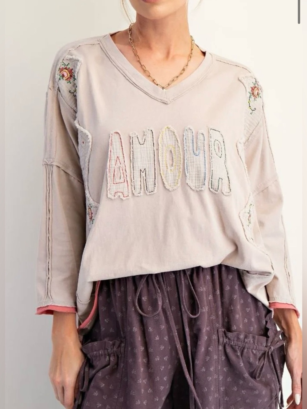 Easel mix it up Amour top